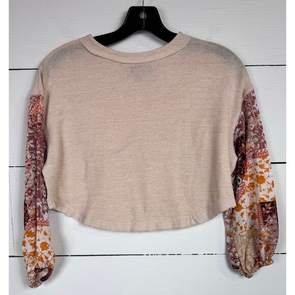 Wonderly 3/4 Sleeve Cropped Blouse Women's Size Small - Picture 2 of 3